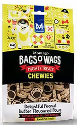 Montego Bag o Wags Peanut Butter Paws 120g