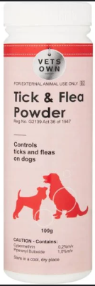 Vets Own Powder Tick &amp; Flea 100g