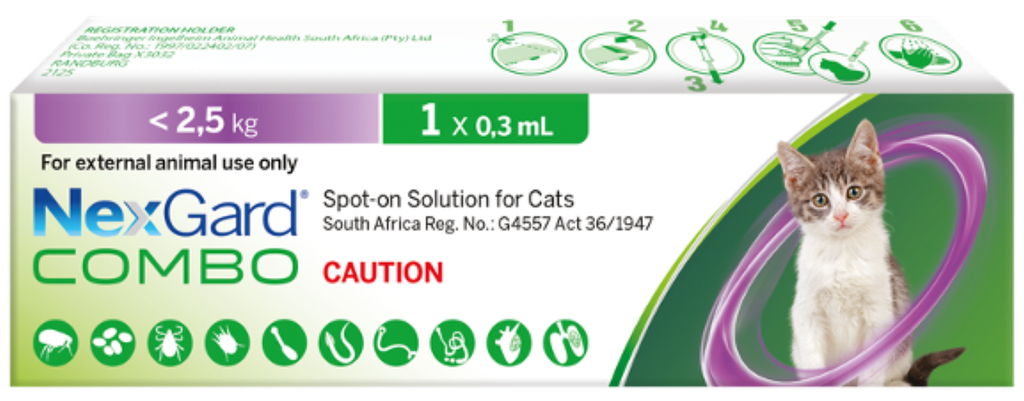 NexGard Combo Cat &lt;2.5kg 1's