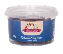 Animal Zone Semi Moist Dog Treats - Steak